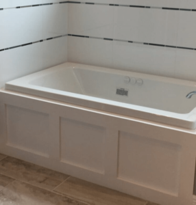 Bathtub with custom details tampa